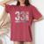 33歳 男性 ギフト 33歳の誕生日プレゼント 女性用 レディースオーバーサイズコンフォートTシャツ Crimson 33歳 男性 ギフト 33歳の誕生日プレゼント 女性用 レディースオーバーサイズコンフォートTシャツ Crimson