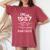 39歳 1987年5月 花柄 39歳 誕生日 男性 女性 レディースオーバーサイズコンフォートTシャツ Crimson 39歳 1987年5月 花柄 39歳 誕生日 男性 女性 レディースオーバーサイズコンフォートTシャツ Crimson