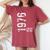 50 歳の誕生日 50 歳の男性女性ヴィンテージ 1976 レディースオーバーサイズコンフォートTシャツ Crimson 50 歳の誕生日 50 歳の男性女性ヴィンテージ 1976 レディースオーバーサイズコンフォートTシャツ Crimson