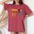 56歳の誕生日プレゼント 56歳 男性 女性 レトロ ヴィンテージ 1970 レディースオーバーサイズコンフォートTシャツ Crimson