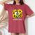 88歳 祝福された愛されたひまわりの花 ハート 88歳の誕生日 レディースオーバーサイズコンフォートTシャツ Crimson 88歳 祝福された愛されたひまわりの花 ハート 88歳の誕生日 レディースオーバーサイズコンフォートTシャツ Crimson