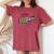 Beef Meat Cuts Line Art Butcher Cut Illustration Graphic レディースオーバーサイズコンフォートTシャツ Crimson Beef Meat Cuts Line Art Butcher Cut Illustration Graphic レディースオーバーサイズコンフォートTシャツ Crimson