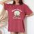 Blessed By God For 107 Yeasオールドローズフラワー 107歳の誕生日 長袖tシャツ レディースオーバーサイズコンフォートTシャツ Crimson Blessed By God For 107 Yeasオールドローズフラワー 107歳の誕生日 長袖tシャツ レディースオーバーサイズコンフォートTシャツ Crimson