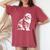 Cat Dad Mom Lover – モノクロスコティッシュフォールド。 レディースオーバーサイズコンフォートTシャツ Crimson Cat Dad Mom Lover – モノクロスコティッシュフォールド。 レディースオーバーサイズコンフォートTシャツ Crimson