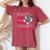 I'm Telling You I'm Not A Cat My Momaid I'm A Baby 面白い レディースオーバーサイズコンフォートTシャツ Crimson