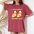 I'm This Many Bananas Old バナナ 2歳の誕生日 2歳 レディースオーバーサイズコンフォートTシャツ Crimson I'm This Many Bananas Old バナナ 2歳の誕生日 2歳 レディースオーバーサイズコンフォートTシャツ Crimson