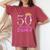 It's My 50Th Birthday Queen Tiarahoes 50歳 Old Bday ギフト レディースオーバーサイズコンフォートTシャツ Crimson It's My 50Th Birthday Queen Tiarahoes 50歳 Old Bday ギフト レディースオーバーサイズコンフォートTシャツ Crimson