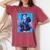 Japanese Anime Girl 日本のアニメの女の子 レディースオーバーサイズコンフォートTシャツ Crimson Japanese Anime Girl 日本のアニメの女の子 レディースオーバーサイズコンフォートTシャツ Crimson