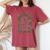 This Dance Thing Escalated Quick Flowers Floral レディースオーバーサイズコンフォートTシャツ Crimson This Dance Thing Escalated Quick Flowers Floral レディースオーバーサイズコンフォートTシャツ Crimson