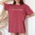 Times New Roman、1929年設立、フォント書体テキストタイポグラフィ レディースオーバーサイズコンフォートTシャツ Crimson