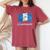 グアテマラ国旗 愛国心 男性 女性 キッズ グアテマラ レディースオーバーサイズコンフォートTシャツ Crimson