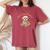 シーズーママ、シーズーママ、犬のお母さん、母の日、シーズー。 レディースオーバーサイズコンフォートTシャツ Crimson