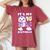 誕生日の女の子10歳、猫、ユニコーン、10歳の誕生日 レディースオーバーサイズコンフォートTシャツ Crimson