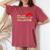 面白いヘリコプター 格言 男性 女性 フライト ヘリコプター レディースオーバーサイズコンフォートTシャツ Crimson