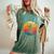50歳の誕生日 レトロ バドミントン 50歳 男性 女性 レディースオーバーサイズコンフォートTシャツ Moss 50歳の誕生日 レトロ バドミントン 50歳 男性 女性 レディースオーバーサイズコンフォートTシャツ Moss