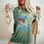 Catch The Blue Waveurfing Democrat Donkey Midterm Election レディースオーバーサイズコンフォートTシャツ Moss