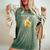 Dolce And Banana T Cute Graphic Banana レディースオーバーサイズコンフォートTシャツ Moss Dolce And Banana T Cute Graphic Banana レディースオーバーサイズコンフォートTシャツ Moss