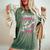 面白いギタリストの言葉 決して過小評価しない A Girl With A Bass レディースオーバーサイズコンフォートTシャツ Moss 面白いギタリストの言葉 決して過小評価しない A Girl With A Bass レディースオーバーサイズコンフォートTシャツ Moss