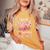 91歳 1935年4月 花柄 91歳 誕生日 男性 女性 レディースオーバーサイズコンフォートTシャツ Mustard 91歳 1935年4月 花柄 91歳 誕生日 男性 女性 レディースオーバーサイズコンフォートTシャツ Mustard