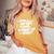 Falleven Timestand Up Eight インスピレーションスローガン レディースオーバーサイズコンフォートTシャツ Mustard