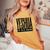 Yeshua Is His Name Jesus Christian Faith 引用句 インスピレーション レディースオーバーサイズコンフォートTシャツ Mustard