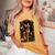 アビシニアン 猫 花 レディースオーバーサイズコンフォートTシャツ Mustard アビシニアン 猫 花 レディースオーバーサイズコンフォートTシャツ Mustard