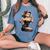 Pinup Girl ジュークボックス レコード音楽プレーヤー ヴィンテージ レディースオーバーサイズコンフォートTシャツ Blue Jean