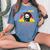 Spoiler Alert You're All Gonna Die Rainbow Cute Grim Reaper レディースオーバーサイズコンフォートTシャツ Blue Jean