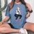ボディービルダー 脚の日 女の子 ケトルベル フィットネス ボディービル レディースオーバーサイズコンフォートTシャツ Blue Jean
