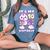 誕生日の女の子10歳、猫、ユニコーン、10歳の誕生日 レディースオーバーサイズコンフォートTシャツ Blue Jean
