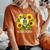 88歳 祝福された愛されたひまわりの花 ハート 88歳の誕生日 レディースオーバーサイズコンフォートTシャツ Yam 88歳 祝福された愛されたひまわりの花 ハート 88歳の誕生日 レディースオーバーサイズコンフォートTシャツ Yam
