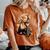 サックスを吹くピンナップの女の子 サックス奏者 ヴィンテージ レディースオーバーサイズコンフォートTシャツ Yam