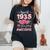 91歳 1935年4月 花柄 91歳 誕生日 男性 女性 レディースオーバーサイズコンフォートTシャツ 黒 91歳 1935年4月 花柄 91歳 誕生日 男性 女性 レディースオーバーサイズコンフォートTシャツ 黒