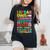 Daycare Teacher Ipeak Toddler Preschool Kindergarten レディースオーバーサイズコンフォートTシャツ 黒