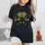 Faith Grows Where Love Is Planted キリスト教の言葉 レディースオーバーサイズコンフォートTシャツ 黒 Faith Grows Where Love Is Planted キリスト教の言葉 レディースオーバーサイズコンフォートTシャツ 黒