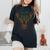 Jaegermeister Meister Deer Family Dad Mum Cheeky レディースオーバーサイズコンフォートTシャツ 黒