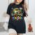 Last Day Ofchool For Teacher Off Duty Tie And Dye レディースオーバーサイズコンフォートTシャツ 黒 Last Day Ofchool For Teacher Off Duty Tie And Dye レディースオーバーサイズコンフォートTシャツ 黒