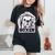 I Love My Boxer Dog Mom Dad Kawaii Dog Doodles ボクサー 犬 レディースオーバーサイズコンフォートTシャツ 黒