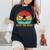 Save The Bees レトロスタイル 気候変動ave The Queen レディースオーバーサイズコンフォートTシャツ 黒