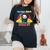 Spoiler Alert You're All Gonna Die Rainbow Cute Grim Reaper レディースオーバーサイズコンフォートTシャツ 黒