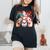 Waifu セクシー アニメ キス 女の子 角 日本の漫画風 レディースオーバーサイズコンフォートTシャツ 黒