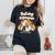 かわいいイングリッシュブルドッグ Momma Bullie Love At Firstight レディースオーバーサイズコンフォートTシャツ 黒 かわいいイングリッシュブルドッグ Momma Bullie Love At Firstight レディースオーバーサイズコンフォートTシャツ 黒