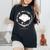 こぎみゅん 花輪 【バレンタインギフトにおすすめ!】 レディースオーバーサイズコンフォートTシャツ 黒 こぎみゅん 花輪 【バレンタインギフトにおすすめ!】 レディースオーバーサイズコンフォートTシャツ 黒