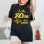 傘寿 80歳anju 80 Birthday 傘寿祝い 男性 女性 レディースオーバーサイズコンフォートTシャツ 黒 傘寿 80歳anju 80 Birthday 傘寿祝い 男性 女性 レディースオーバーサイズコンフォートTシャツ 黒