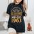 誕生日 男性 ギフト 女性 レジェンド 1963年5月 レディースオーバーサイズコンフォートTシャツ 黒