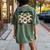 Seagull Mom Mother's Day Bird Animal Mother Bird Women's Oversized Comfort T-Shirt Back Print Moss