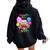 Just A Girl Who Loves Candy、レインボースイーツテスターギフト レディース オーバーサイズ パーカー バックプリント 黒 Just A Girl Who Loves Candy、レインボースイーツテスターギフト レディース オーバーサイズ パーカー バックプリント 黒