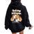 かわいいイングリッシュブルドッグ Momma Bullie Love At Firstight レディース オーバーサイズ パーカー バックプリント 黒 かわいいイングリッシュブルドッグ Momma Bullie Love At Firstight レディース オーバーサイズ パーカー バックプリント 黒