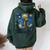 Gatto Disegno Gatto Mamma Gatto Papà Uomini Donne Bambini Gatto Divertente Felpa con cappuccio oversize da donna con stampa posteriore Forest