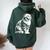 Cat Dad Mom Lover – モノクロスコティッシュフォールド。 レディース オーバーサイズ パーカー バックプリント ネイビーブルー Cat Dad Mom Lover – モノクロスコティッシュフォールド。 レディース オーバーサイズ パーカー バックプリント ネイビーブルー